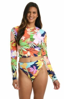 In The Tropics Cropped Rashguard - FINAL SALE