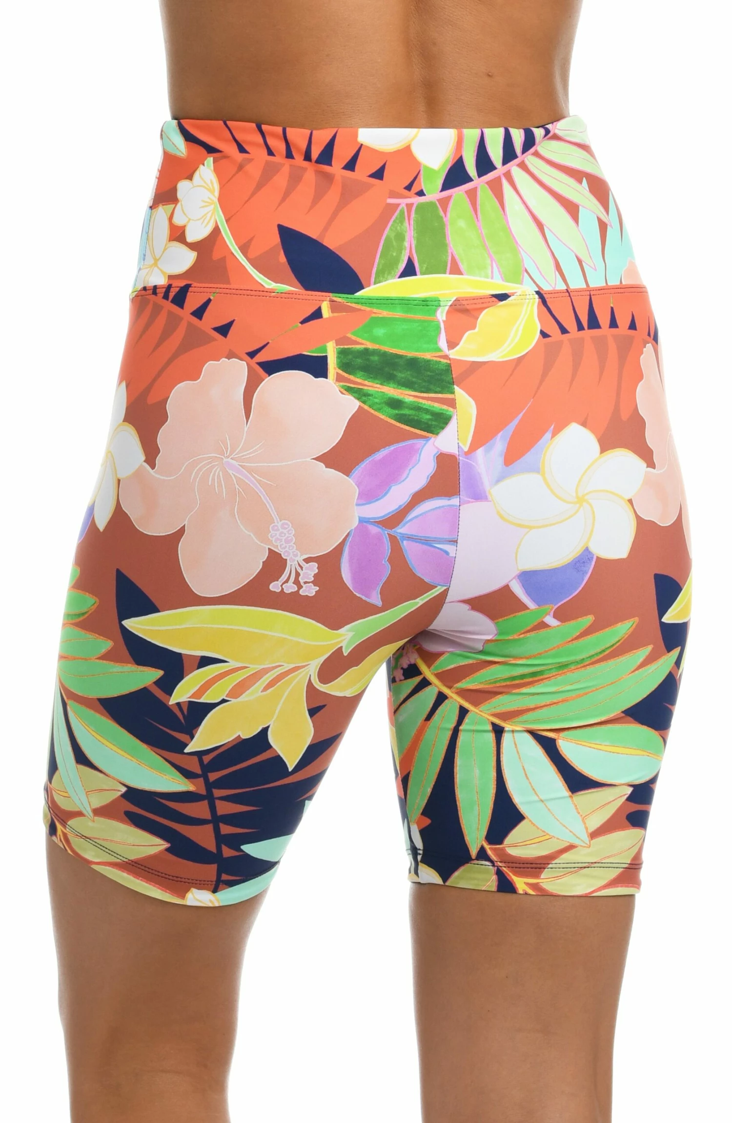 In The Tropics Reversible High Waist Bike Short - FINAL SALE 4 In The Tropics Reversible High Waist Bike Short - FINAL SALE - Image 2