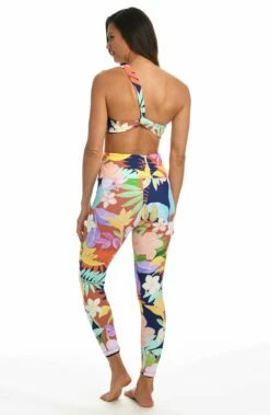 In The Tropics Reversible High Waist Legging - FINAL SALE 10 In The Tropics Reversible High Waist Legging - FINAL SALE -Lablanca Sales Shop CT2BA72 MLT B1