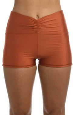 On The Spot Reversible Mid Waist Bike Short - FINAL SALE -Lablanca Sales Shop CT2BB61 CLY F1