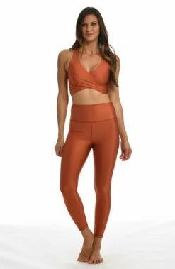 On The Spot Reversible High Waist Legging - FINAL SALE -Lablanca Sales Shop CT2BB72 CLY F2