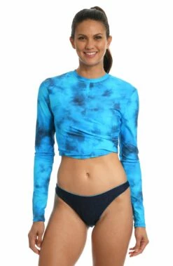 Head In The Clouds Cropped Rashguard - FINAL SALE
