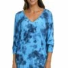 Head In The Clouds V-Neck Tunic - FINAL SALE -Lablanca Sales Shop CT2BD52 POL F