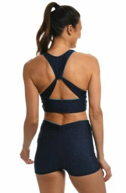 Head In The Clouds Reversible Mid Waist Bike Short - FINAL SALE -Lablanca Sales Shop CT2BD61 POL B