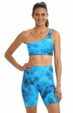 Head In The Clouds Reversible High Waist Bike Short - FINAL SALE -Lablanca Sales Shop CT2BD63 POL F1