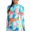 Sunset Tide Cropped Rashguard - FINAL SALE