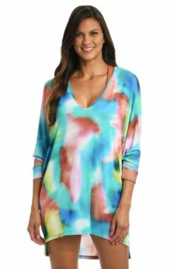 Sunset Tide V-Neck Tunic - FINAL SALE