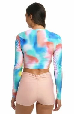 Sunset Tide Reversible Mid Waist Bike Short - FINAL SALE 15 Sunset Tide Reversible Mid Waist Bike Short - FINAL SALE -Lablanca Sales Shop CT2BF61 MLT B2