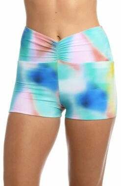 Sunset Tide Reversible Mid Waist Bike Short - FINAL SALE