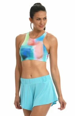 Lounge Around Jersey Flounce Short - FINAL SALE -Lablanca Sales Shop CT2BG69 AQU F1