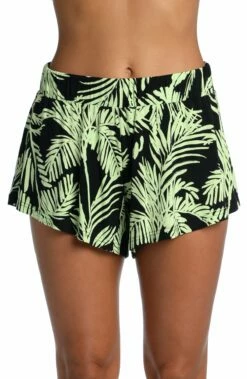 Abstract Palm Flounce Short - FINAL SALE