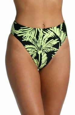 Abstract Palm Reversible High-Waist Bottom - FINAL SALE