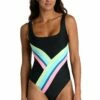 Colorblock Over-The-Shoulder One Piece - FINAL SALE