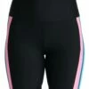 Colorblock High-Waist Bike Short - FINAL SALE -Lablanca Sales Shop CT2BN63 BLK F6