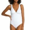 Island Goddess Multi-Strap Cross-Back One Piece - White