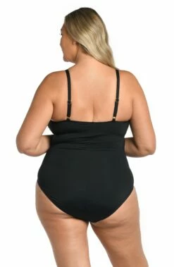 Island Goddess Lingerie One Piece - Black -Lablanca Sales Shop LB0IG24W BLK B 2