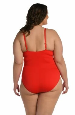 Island Goddess Lingerie One Piece - Cherry -Lablanca Sales Shop LB0IG24W CHR B