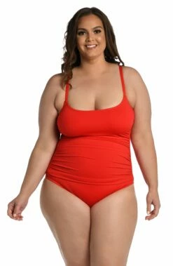 Island Goddess Lingerie One Piece - Cherry -Lablanca Sales Shop LB0IG24W CHR F
