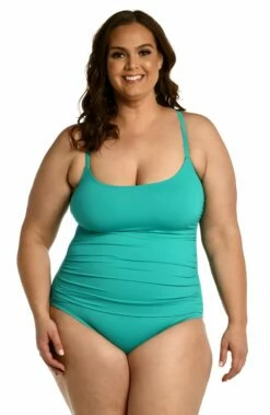 Island Goddess Lingerie One Piece - Emerald -Lablanca Sales Shop LB0IG24W EMR F 1