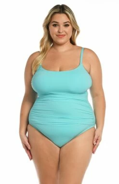 Island Goddess Lingerie One Piece - Ice Blue -Lablanca Sales Shop LB0IG24W ICB F 1