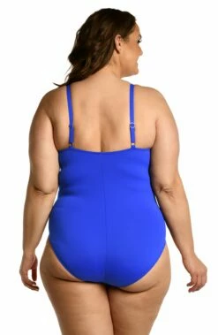 Island Goddess Lingerie One Piece - Sapphire -Lablanca Sales Shop LB0IG24W SAP B 1