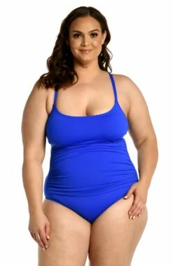 Island Goddess Lingerie One Piece - Sapphire -Lablanca Sales Shop LB0IG24W SAP F 1