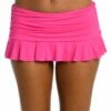 Island Goddess Ruffle Skirted Bottom - Pop Pink -Lablanca Sales Shop LB0IG91 PPN F 1
