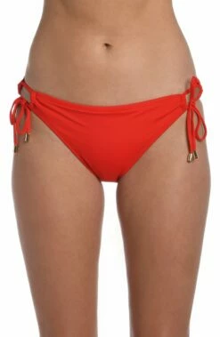 Island Goddess Side Tie Hipster Bottom - Cherry