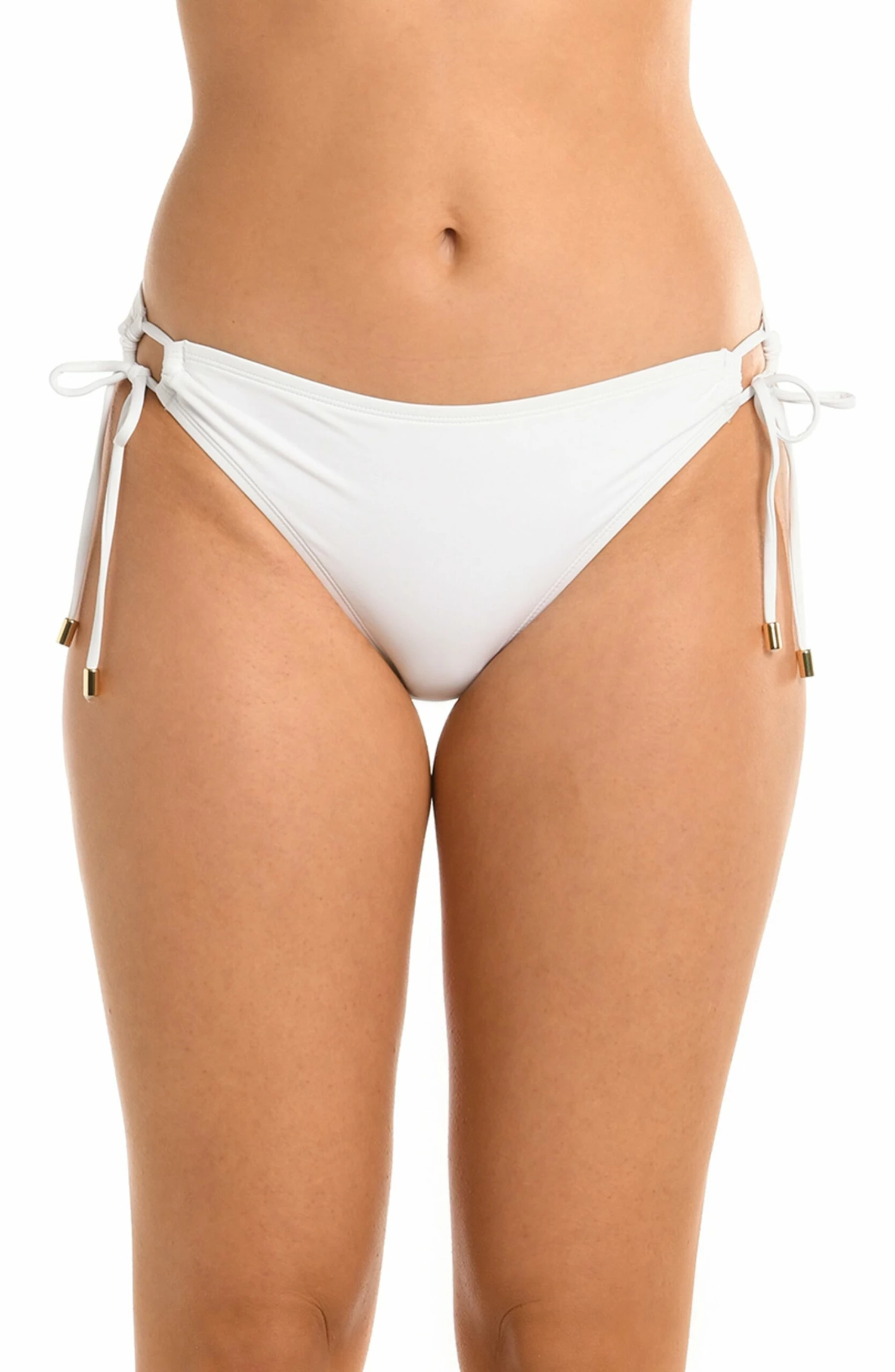 Island Goddess Side Tie Hipster Bottom - White 3 Island Goddess Side Tie Hipster Bottom - White