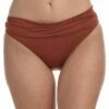 Island Goddess Shirred Band Hipster Bottom - FINAL SALE - Cinnamon -Lablanca Sales Shop LB0IG95CIN F