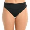 Island Goddess Shirred Band Hipster Bottom - Black -Lablanca Sales Shop LB0IG95 BLK F 1