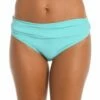 Island Goddess Shirred Band Hipster Bottom - Ice Blue 2 Island Goddess Shirred Band Hipster Bottom - Ice Blue -Lablanca Sales Shop LB0IG95 ICB F 1