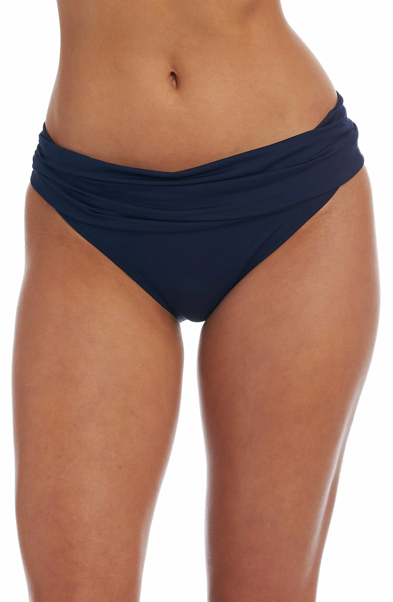Island Goddess Shirred Band Hipster Bottom - Indigo 3 Island Goddess Shirred Band Hipster Bottom - Indigo