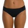 Island Goddess Side Shirred Hipster Bottom - Black -Lablanca Sales Shop LB0IG96 BLK F 1