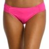 Island Goddess Side Shirred Hipster Bottom - Pop Pink -Lablanca Sales Shop LB0IG96 PPN F 2