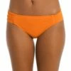 Island Goddess Side Shirred Hipster Bottom - Tangerine -Lablanca Sales Shop LB0IG96 TNG F 1