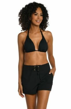 All Aboard 3" Inseam Board Short 8 All Aboard 3" Inseam Board Short -Lablanca Sales Shop LB0PH32 BLK F 3