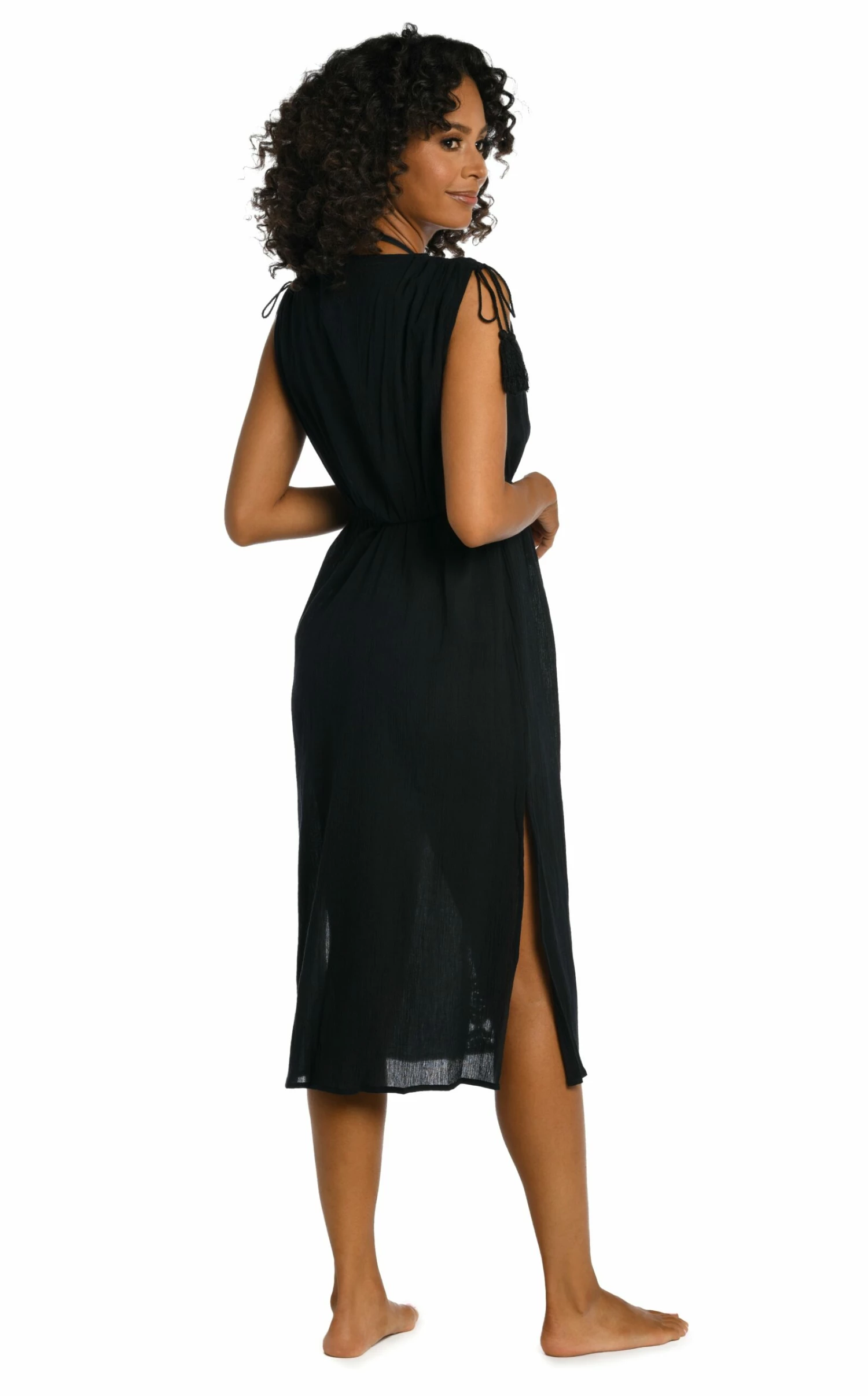 Island Fare Tie Front Mid Length Dress 4 Island Fare Tie Front Mid Length Dress - Image 2