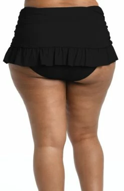 Island Goddess Ruffle Skirted Bottom - Black -Lablanca Sales Shop LB1IG91W BLK B