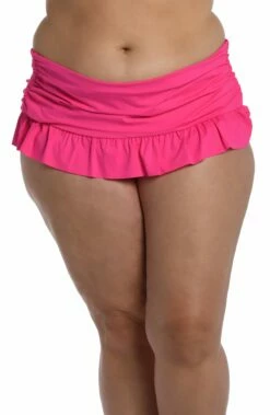 Island Goddess Ruffle Skirted Bottom - Pop Pink -Lablanca Sales Shop LB1IG91W PPN F 1