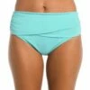 Island Goddess Mid Waist Sash Band Bottom - Ice Blue