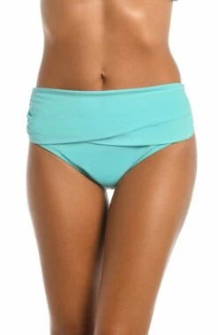Island Goddess Mid Waist Sash Band Bottom - Ice Blue -Lablanca Sales Shop LB1IG97 ICB F 2