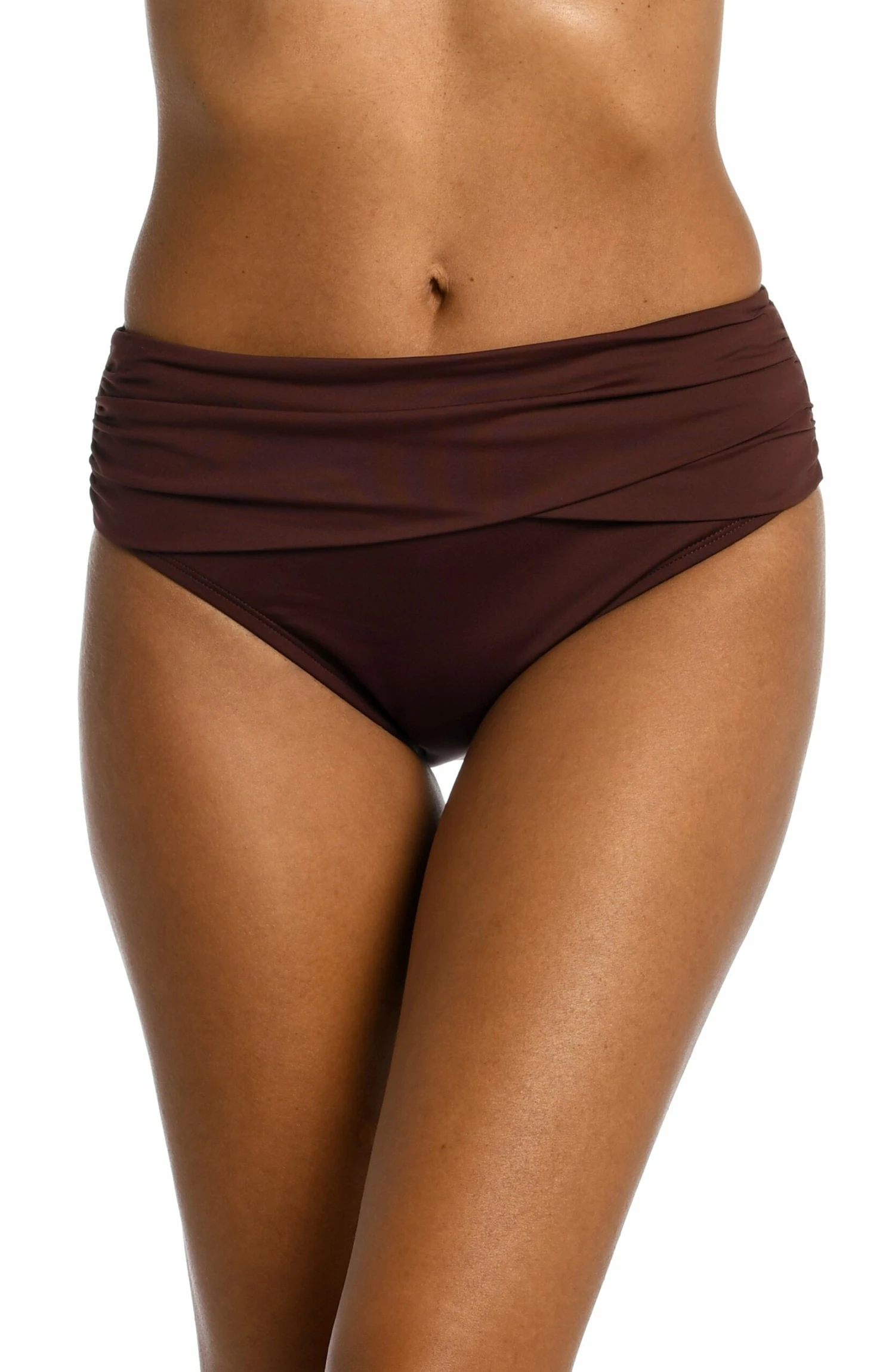 Island Goddess Mid-Waist Sash Band Bottom - Java 3 Island Goddess Mid-Waist Sash Band Bottom - Java