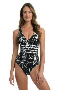 Moonlit Silhouette Multi-Strap Cross-Back One Piece - FINAL SALE