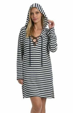Static Stripe V-Neck Tunic - FINAL SALE -Lablanca Sales Shop LB2CW55 IND F4