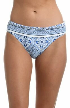 Mediterranean Breeze Banded Hipster Bottom