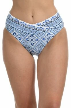 Mediterranean Breeze High Waist Bottom