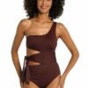 Island Goddess Cutout One Shoulder One Piece - Java 2 Island Goddess Cutout One Shoulder One Piece - Java -Lablanca Sales Shop LB2IG10 JAV F 2