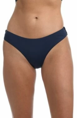 Island Goddess Scoop Front Ruched Back Bottom - Indigo