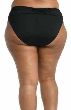 Island Goddess Shirred Band Hipster Bottom - Black -Lablanca Sales Shop LB2IG95W BLK B1